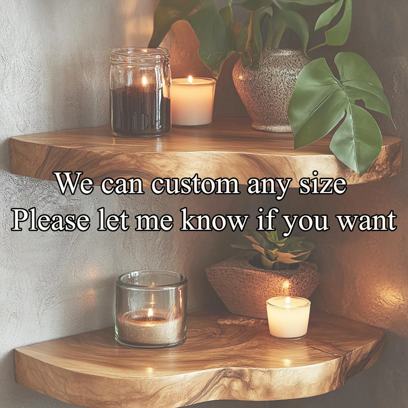 Rustic Corner Wall Floating Shelf Set For Books And Decor - Image 3