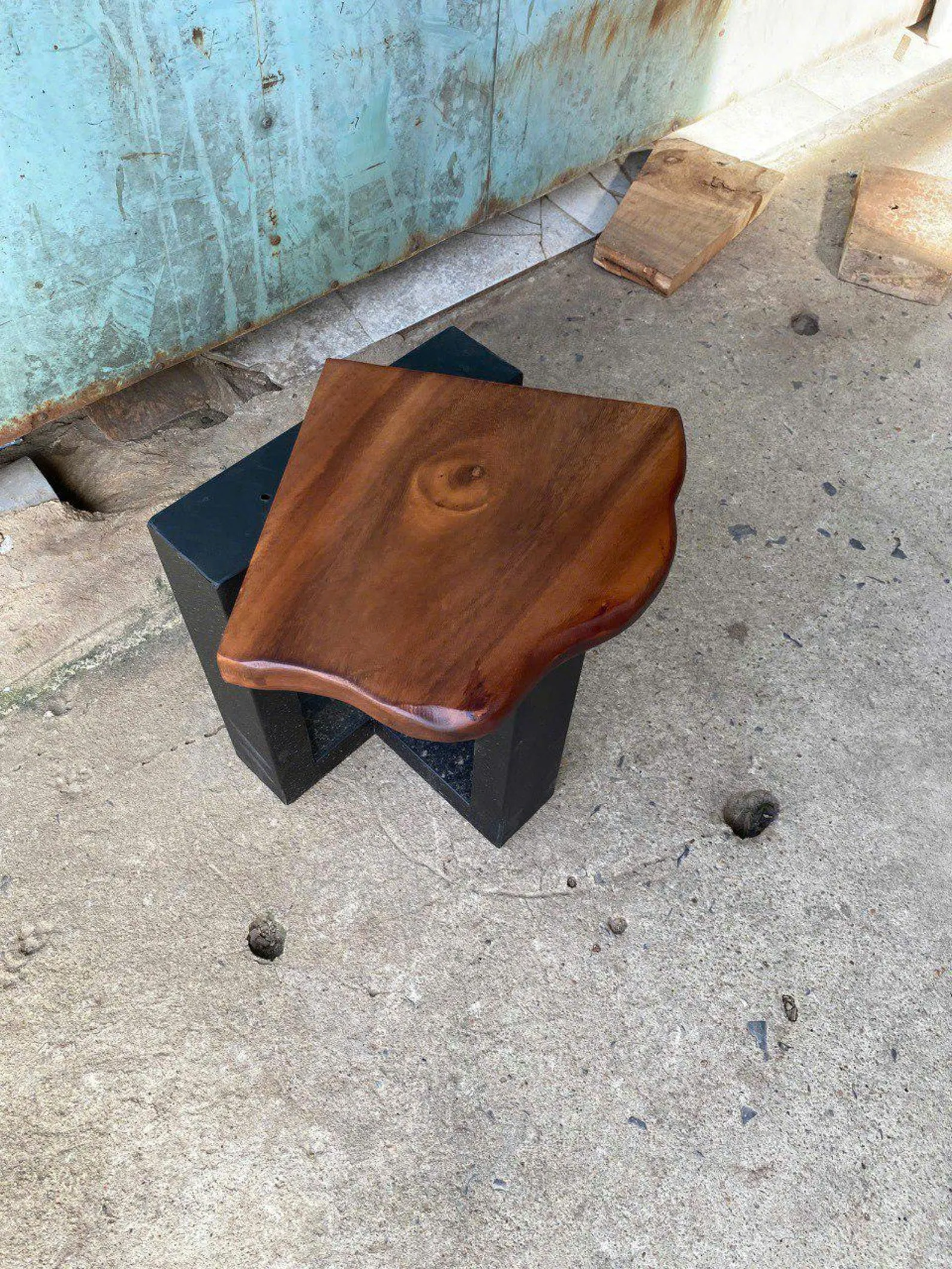 Rustic Corner Wall Shelf For Books And Holiday Decor - Image 3